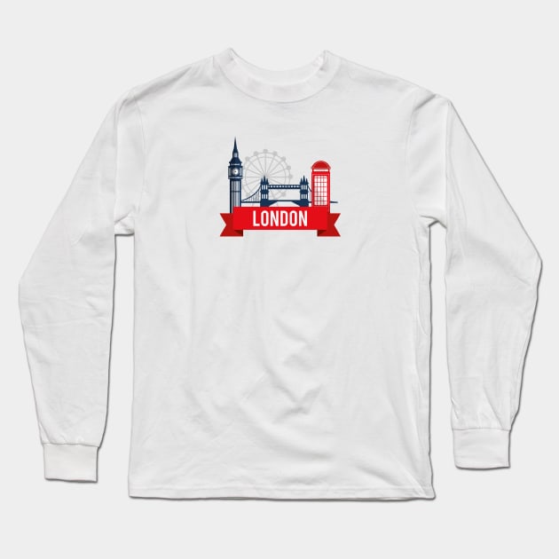 London Long Sleeve T-Shirt by TambuStore